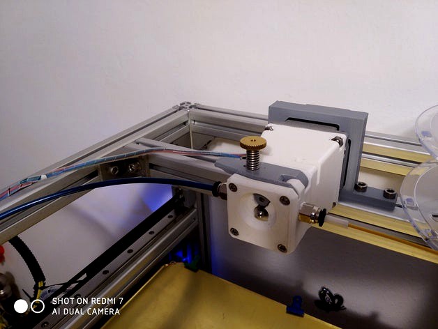 NEMA 23 to NEMA 17 stepper motor adapter and holder