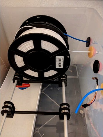Filament Spool Holder & Guidance for Drybox