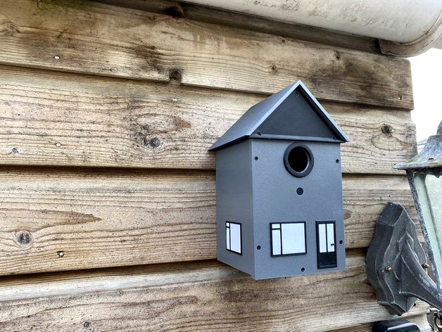 Birdhouse with Wifi camera and light