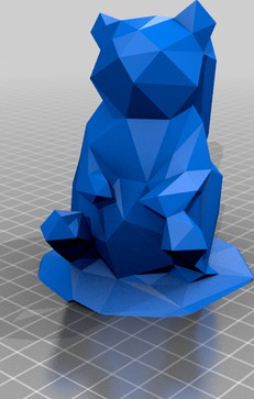 low poly squirrel