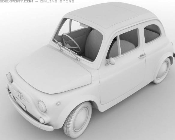 Fiat 500 3D Model