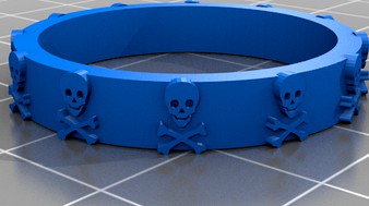 Dual Color Skull Ring