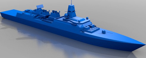 Fictional Frigate, Warship inspired by Modern German Ships