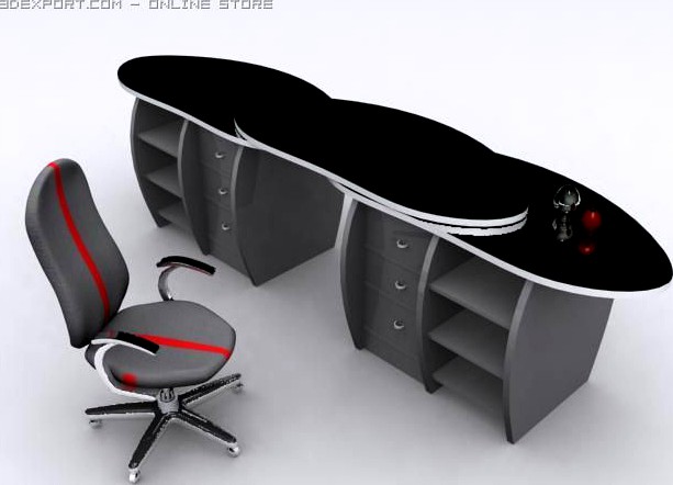 Computer table 3D Model