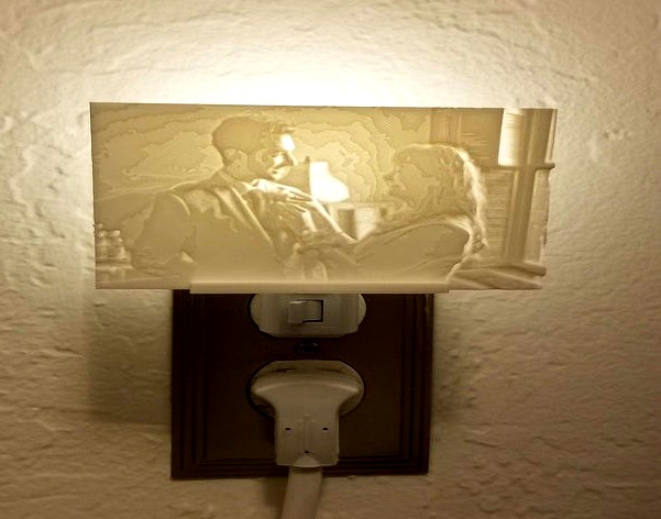 Lithophane Nightlight Bracket - Super Basic