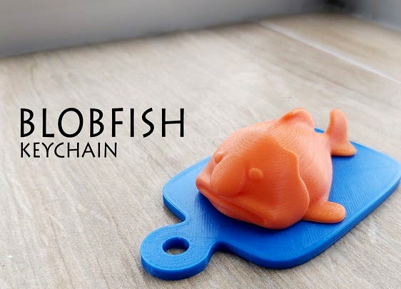 Blobfish Keychain