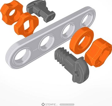 STEMFIE construction set sample parts