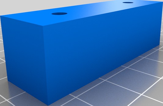 Command Strip Mounting Block for Pegboard