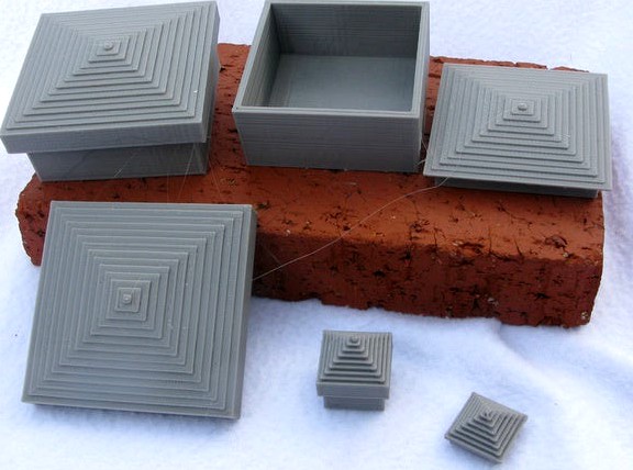 A Decorative Square Container