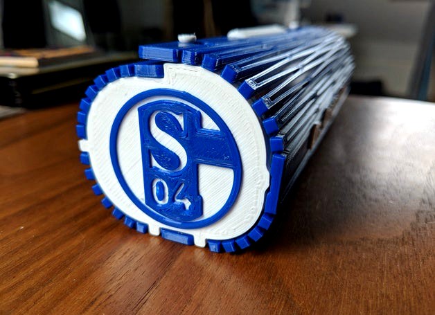 Etui - Spectacle Case | living hinge | folding 3D-Print - FC Schalke 04