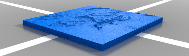 Middle Earth Topography Map