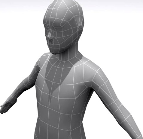 Young Boy  Base 3D Model