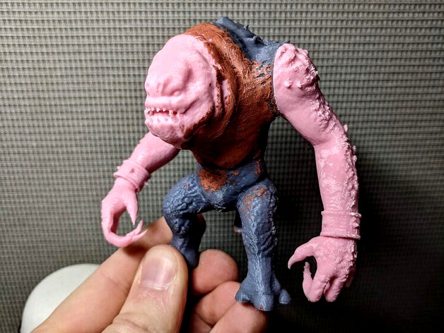 Resculpted Rancor for 34mm Scale Games
