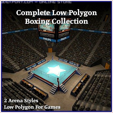 Complete Low Polygon Boxing Collection 3D Model