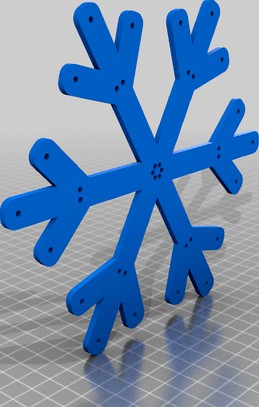 EL wire snowflake