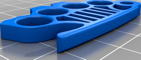 Brass Knuckles Keychain