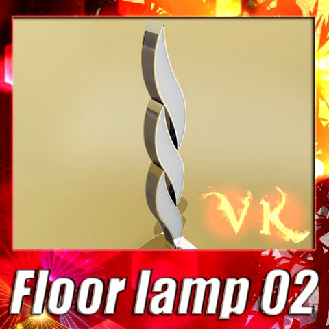 Modern Floor Lamp 02 3D Model
