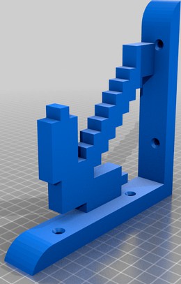 Minecraft Pickaxe Shelf Bracket