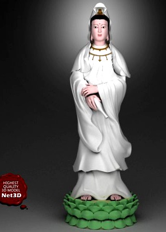 Kwan yin Bodhisattva 3D Model