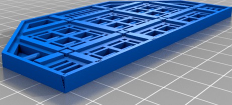 Half Octagon Walkway - Industrial Terrain Hive World