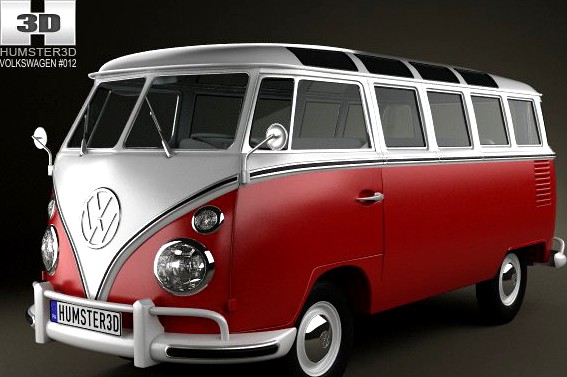 Volkswagen Transporter T1 1950 3D Model