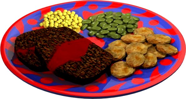 MeatLoafDinnerobj 3D Model