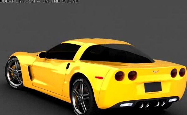 Chevy Corvette 2006 3D Model