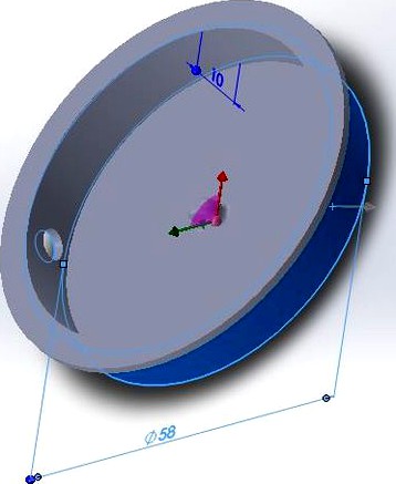 Flat led spot
