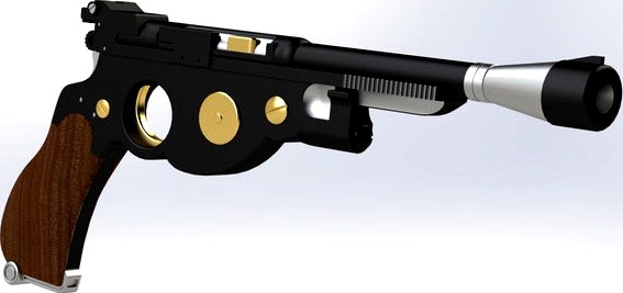 The Mandalorian Blaster v2  (Split)