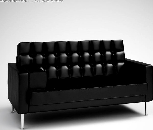 Black Modern Sofa 27 3D Model