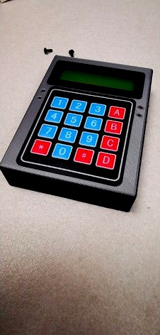 Universal box that fits 2X16 LCD display, 4X4 or 3X4 Matrix keypad and NODEMCU ESP8266