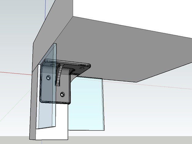 IKEA LACK bracket shorted version