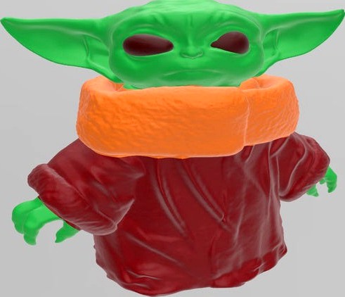 Baby Yoda Multi-Material
