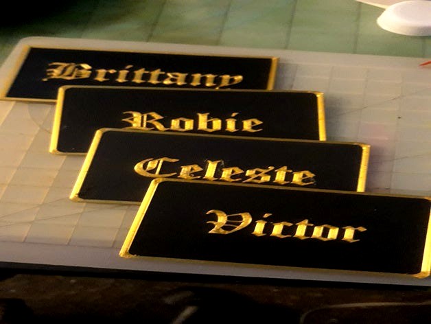 Decorative Name Badges - Credit Card Size