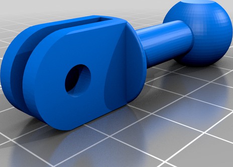 Gopro/ball-joint connector/adapter