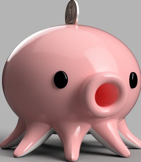 #3DTakoTuesday : Piggy Bank Edition