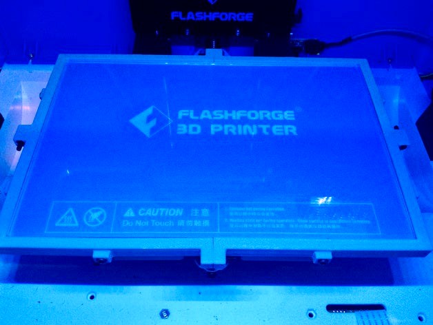 Glass Plate Corner Brackets for Flashforge Inventor 3D Printer (Second Remix)