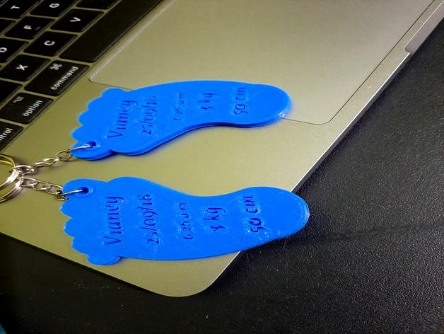 Foot Keychain.