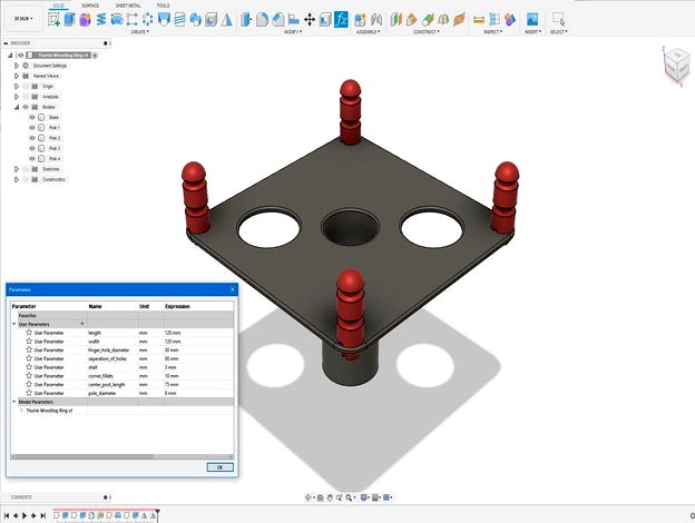 Thumb Wrestling Ring