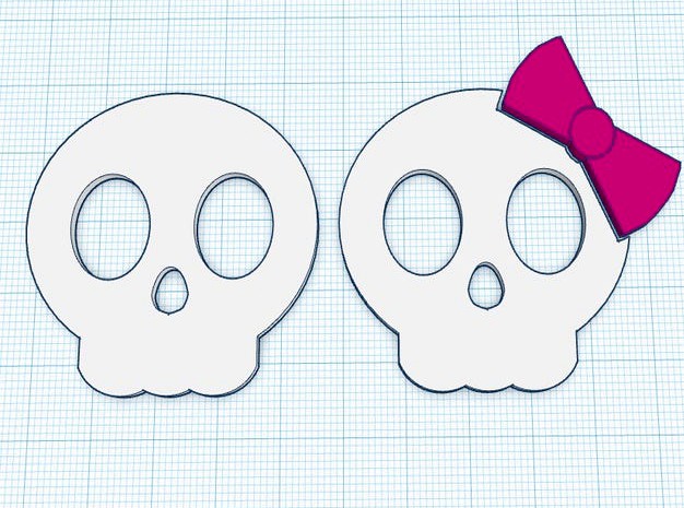 Cute 2D (mostly) Skull