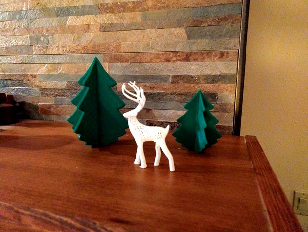 Two-Part Evergreen Tree