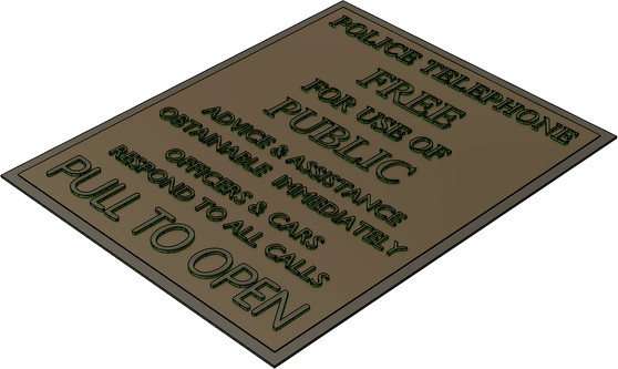 TARDIS Door Plate (8th Doctor)