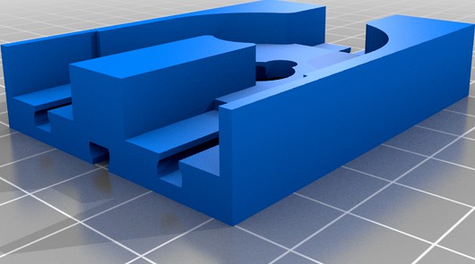Two-way selector module with servo.