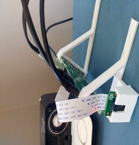 Triangle Raspberry Pi with Camera Minimal Mount