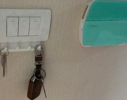 2x4 Light Switch Key Hook