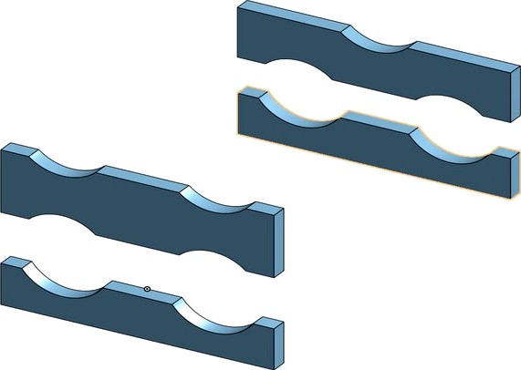Pipe load braces for flatcars (F scale)