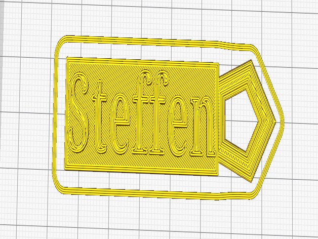 Namensschild Anhänger Steffen