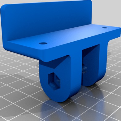 0.25 inch Thick Side Panel Mount for Railcore II 3d model