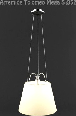 Artemide Tolomeo Mega Sospensione t52 3D Model