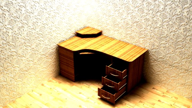 Computer table 3D Model